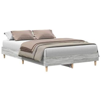 Berkfield Home Traditional Bed Frame 120x190 cm Grey Sonoma Engineered Wood