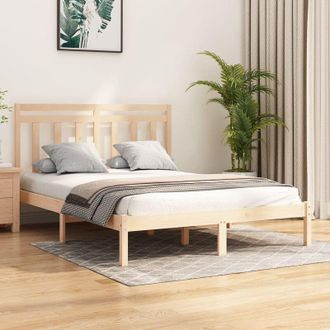 vidaXL Estructura De Cama De Madera Maciza De Pino 160x200 Cm Vidaxl