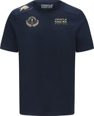 Puma Red Bull Racing Oracle x Puma - Max Verstappen 2022 World Champion Tee - Navy - Men - M