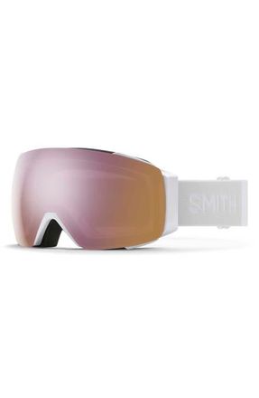Smith I/O MAG 154mm Snow Goggles in White /Chromapop Rose Gold at Nordstrom