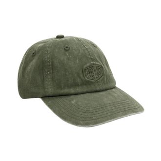 Deus Shield Garment Dyed Dad Cap - unisex - Petten - Groen - ONE Size - Katoen - Accessoires