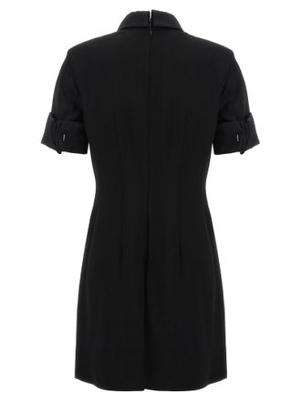 Sportmax Womens Black Viscose Short Dress