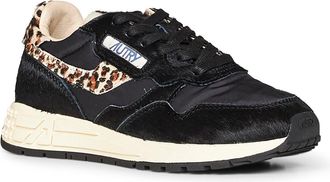 Autry Womens Sneakers Reelwind Low Black Nylon Trainers