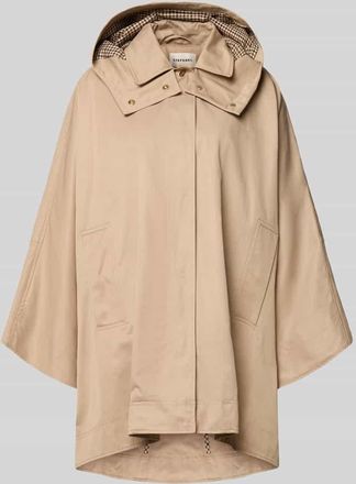 Stefanel Cape mit Kimono&auml;rmeln und Kapuze in Beige, Gr&ouml;&szlig;e 1