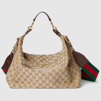 Gucci Brera Medium Crossbody Bag, Beige, GG Canvas