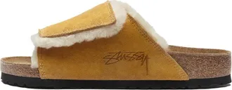 Birkenstock x Stussy Solana Shearling Slide Caramel 1027686