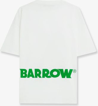 Barrow Mens Cotton T-Shirt White T-Shirts And Polos