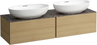 Laufen Laufen Il Bagno Alessi Cajonera, Encimera De Piedra Marrone