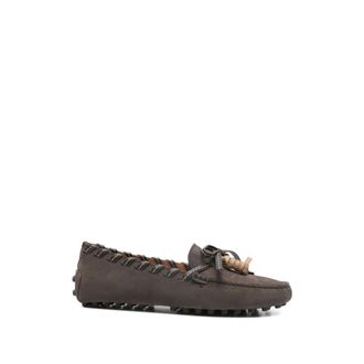 Tod's Tods, Loafers, female, Brown, Size: 8 1/2 US Tods Flat shoes