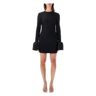 Rotate Abito Corto con Maniche a Volant - - Dresses - Donna - Nero - S