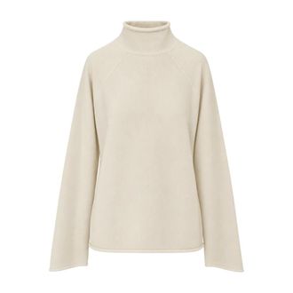 Gran Sasso Jersey de cuello alto - Knitwear - Mujer - Beige - 3XL