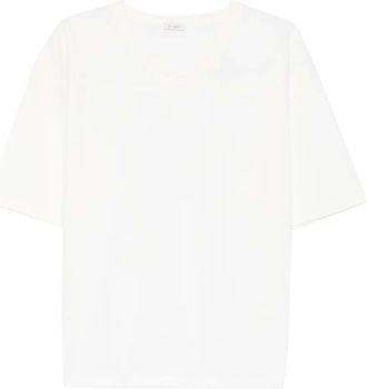 St.Agni T-shirt Match Tee con scollo a V - Bianco