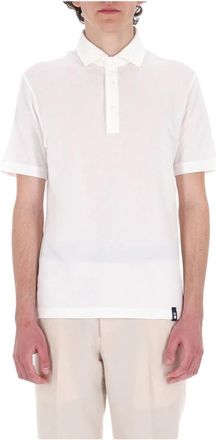 Drumohr Polo van ice cotton katoen - Heren - Polos - Wit - L - Katoen - Tops