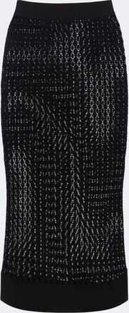 Saint Laurent Pointelle pencil skirt