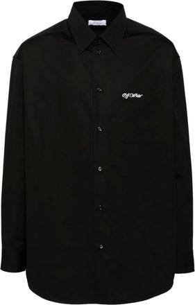 Off-white Camicia con ricamo - 1001 Black - White