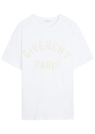 Givenchy Logo-appliqu&eacute;d Cotton T-shirt - White - XL