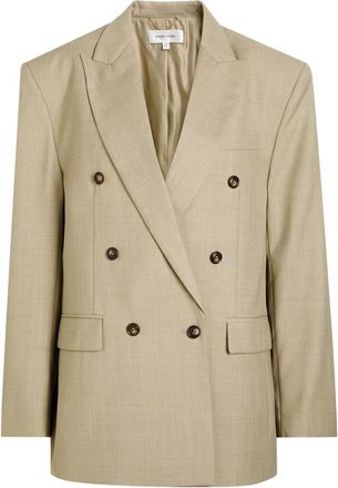 Ronny Kobo 1988 double-breasted blazer - women - Polyester/Wool - M - Neutrals