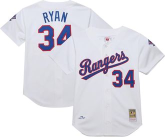 Mitchell & Ness Mens Mitchell & Ness Nolan Ryan Nolan Ryan White Texas Rangers 1993 Cooperstown Collection Authentic Jersey at Nordstrom, Size Small