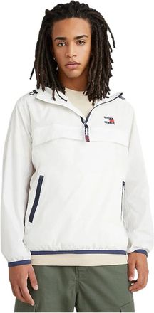 Tommy Jeans Lichtgewicht Herenjas- Model Pckable Tech Chicago Popover - Heren - Zomerjassen - Wit - XL - Nylon - Jassen