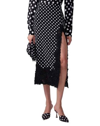 Carolina Herrera Silk Midi Skirt