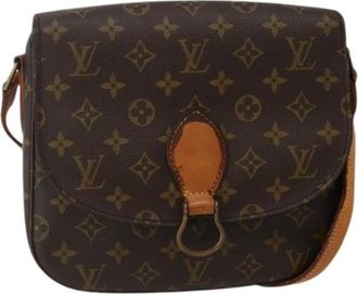 Louis Vuitton Tweedehands Canvas Louis Vuitton tassen - Dames - Vintage Schoudertas - Bruin - ONE Size - Vintage
