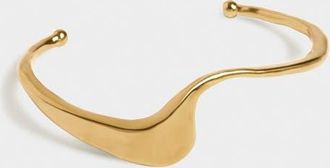 Katie Loxton Marina Wave Bangle in Gold at Nordstrom