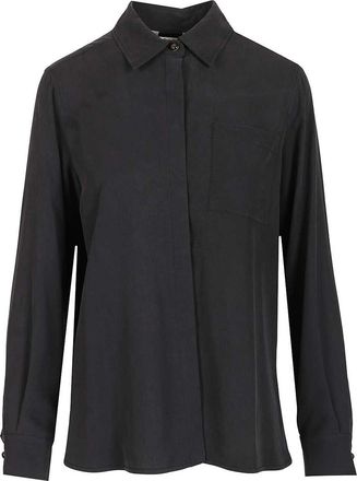 Max Mara Siamese Shirt In Washed Silk