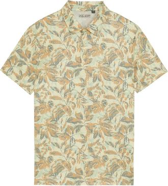 Lyle & Scott Tops, Heren, Veelkleurig, M, SS Polo Shirts Golf Digital Floral Polo Shirt