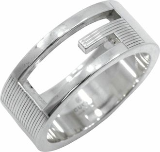 Gucci Silver 925 Band Ring (Pre-Owned)