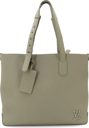Louis Vuitton Silver Leather Tote Bag (Pre-Owned)