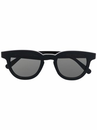 Retro Superfuture polished-effect round-frame sunglasses - Black