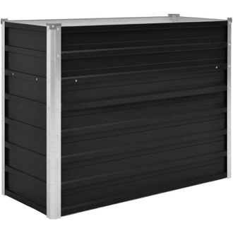 vidaXL Vidaxl - Arriate De Acero Galvanizado Gris Antracita 100x40x77 Cm