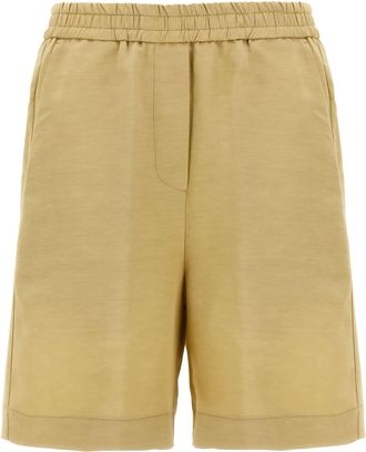 Nude Viscose Bermuda Womens Shorts