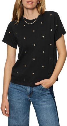 Sanctuary Organic Cotton T-Shirt in Faded Black at Nordstrom, Size Small