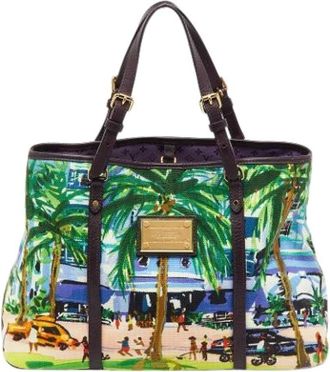 Louis Vuitton Pre-owned Tote Bags, female, Multicolor, Size: ONE SIZE Pre-owned Canvas Tote Bag