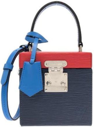 Louis Vuitton Pre-owned Bleecker Calf Bag - Dames - Vintage Handtas - Blauw - ONE Size - Leer - Vintage