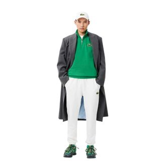 Lacoste Uniseks sweater met accent voor volwassenen (Groen)