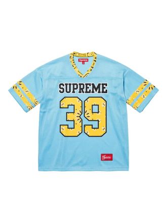 SUPREME Bandana Football T-shirt - Blue