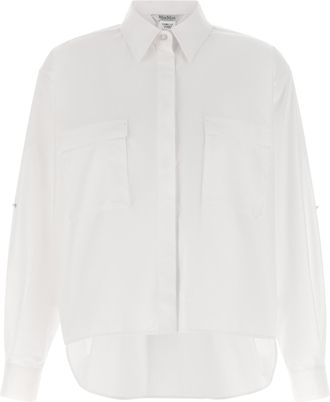 Max Mara White Cotton Womens Blouse
