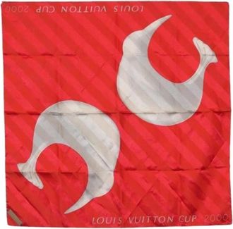 Louis Vuitton Pre-owned Vintage Silk Scarf - - Pre-owned - Donna - Rosso - ONE SIZE