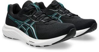 Asics Laufschuh ASICS GEL-CONTEND 9, Damen, Gr. 44, schwarz, wave teal, Synthetik, Textil, Schuhe Laufschuh, mehr D&auml;mpfung