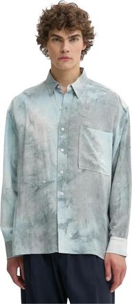 Iro Narcisse Oversize Shirt - Heren - Casual Overhemden - Blauw - L - Linnen - Overhemden