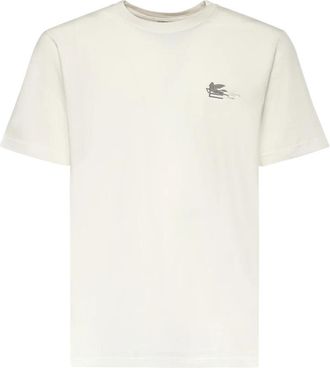 Etro T-Shirts - Heren - T-shirts - Beige - S - Katoen - Tops