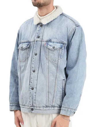 Levi's Denim Jacket with Shearling - Light Blue