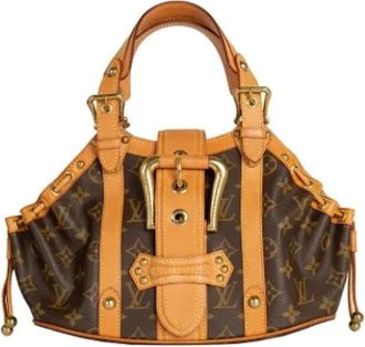 Louis Vuitton Pre-owned Handbags, female, Brown, Size: ONE SIZE Pre-owned Suede handbags