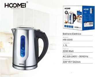 Trade Shop Trade Shop - Bollitore Elettrico 2200 Watt 1.7 Litri Hm-5540 Per Tisane E Bevande Calde