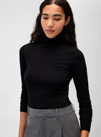Twik Womens Solid turtleneck sweater