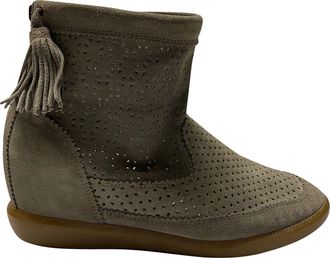 Isabel Marant Isabel Marant Pre-owned Womens Basley Tassel Bootie in Grey Suede - Size EU 41