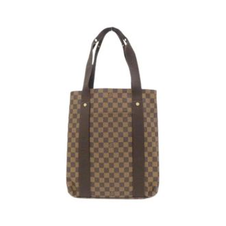 Louis Vuitton Pre-owned Tote Bags, male, Brown, Size: ONE SIZE Pre-owned Damier Bobur Coated Canvas Shoulder Bag