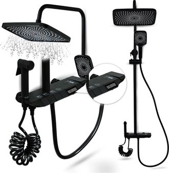 OEM Juego De Ducha Heckermann Ls06 Negro